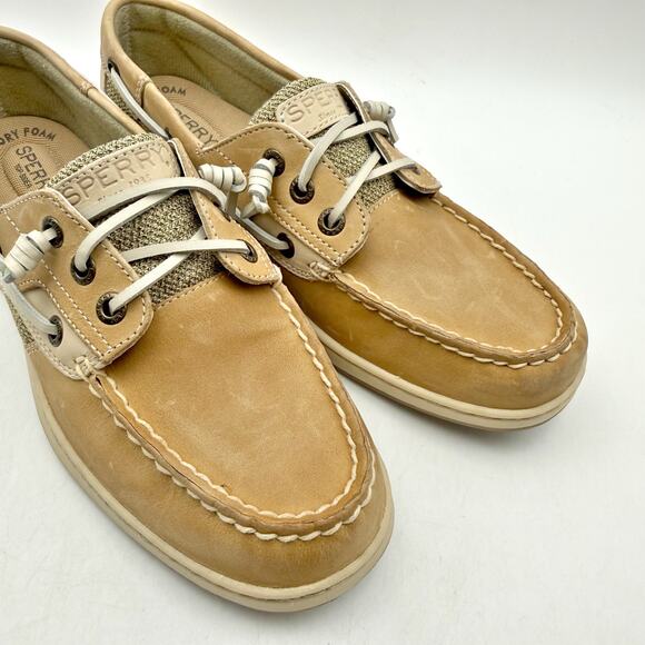 Sperry Womens Rosefish Boat Shoes US 8.5 EU 39.5 Brown Cognac Nubuck Leather NIB - Picture 13 of 13